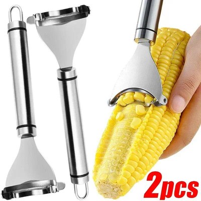 Stainless Steel Corn Peeler Serrated Corn Stripper Peeler Co