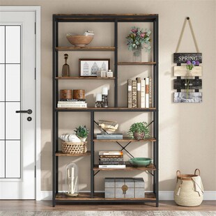 Tribesigns 79 Inches Bookcase with Open Shelves, 9-Tier Indu