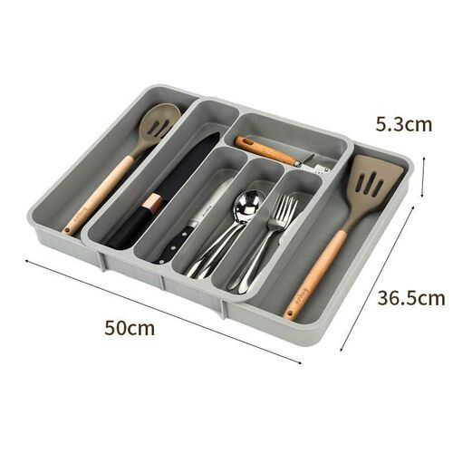 Double drawer storage box, kitchen chopsticks, cutlery, mul
