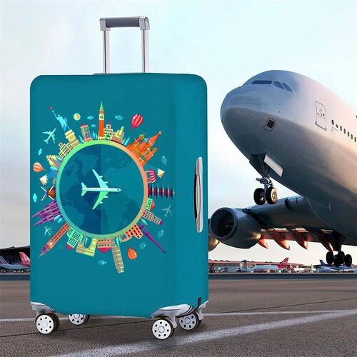 Fashion Suitcase ver High Elastic Geometry Love Heart Shaped