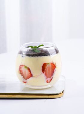 Clear drink glass, thin crystal glass, soda glass