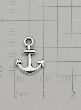Marine Pendant Antique Silver Plated Mini Anchor Charms For