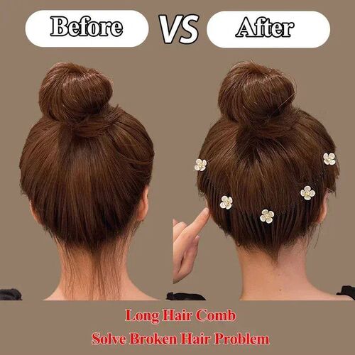 Lovely Flower Pearl Broken Hair Organizer Girls Women Hairpi