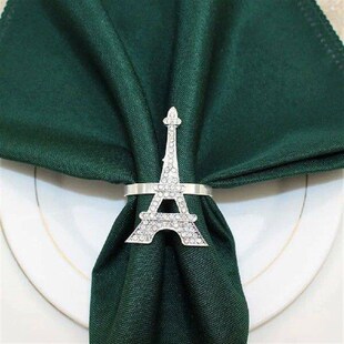 4 Pcs Napkin Buckles Ring Decorative Serviette Buckle