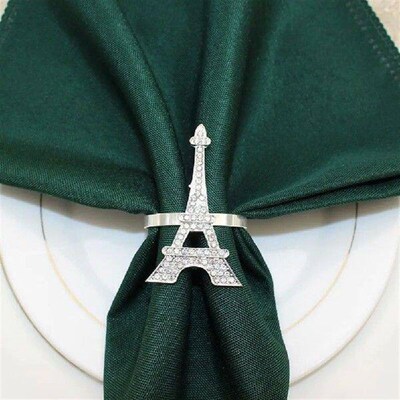 4 Pcs Napkin Buckles Ring Decorative Serviette Buckle