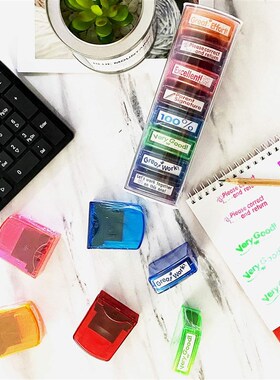 Rectangular Teacher Stamps for Grading Classroom Signature