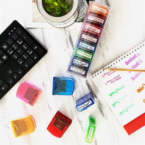 Rectangular Teacher Stamps for Grading Classroom Signature
