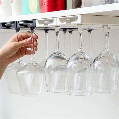 Bar Wine Glass Rack - Non-drilled Cup Holder In Kitchen And