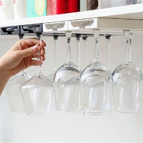 Bar Wine Glass Rack - Non-drilled Cup Holder In Kitchen And