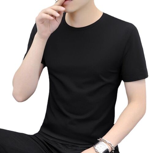 Modal Short-sleeved Cotton Ice Silk White Round Neck Summer