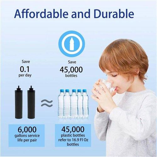 4PCS Water Filter Replacement for BERKEY Black Activated