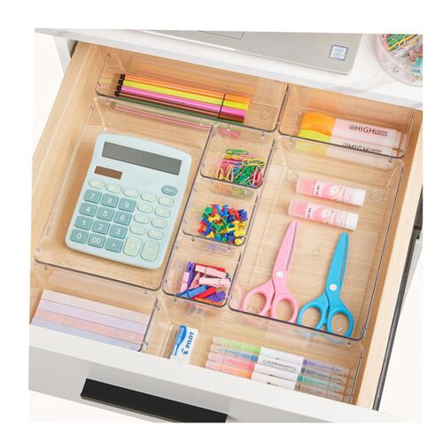25pcs Plastic storage box set Cubes Drawer Organizer Makeup