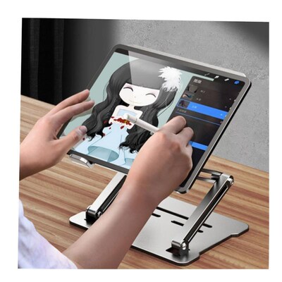 Adjustable Laptop Stand, Riser, Aluminum for Desk Foldable1