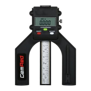 GemRed Professional Portable Digital Depth Gauge 0-80mm Dept
