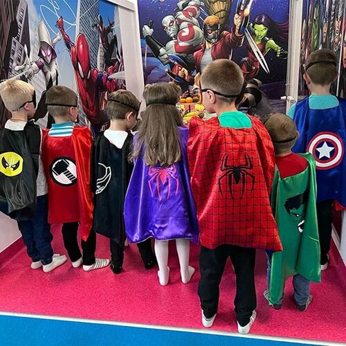 Superhero Cosplay Capes for Boys Girls Captain America Hulk