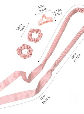 Heatless Curling Rod Headband No Heat Ribbon Hair Roller Sof