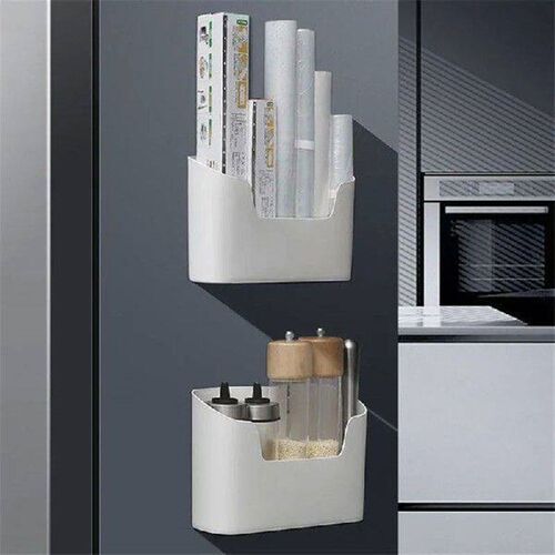 Kitchen Wall-mounted Adhesive Storage Rack Multifunctional