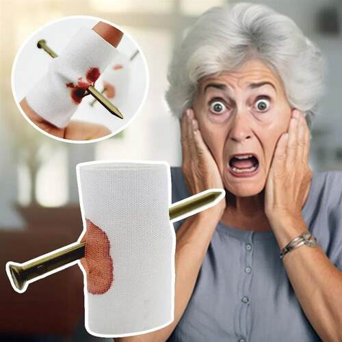 1-5 Fake Nail Through Finger Prank Toy Fool Toys Blood