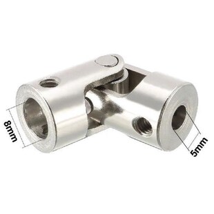 Uxcell 5-10mm Rotatable Universal Joint Steering Gear U
