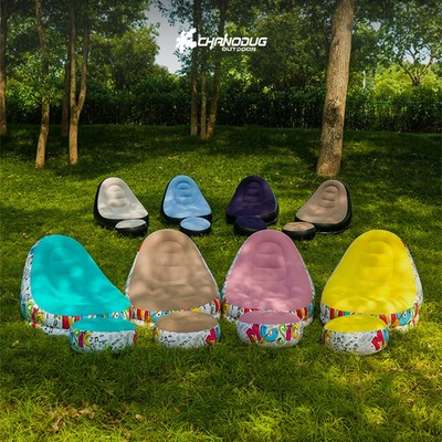 Inflatable sofa chair, portable camping sofa, folding bed