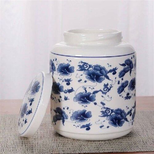 Blue and White Porcelain Chinese-style Universal Sealed Jar