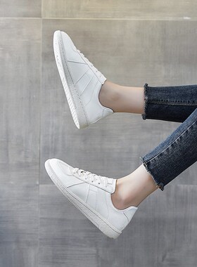2025 White Shoes Womens All-match Shoes Womens Thick-soled