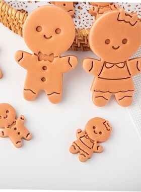 Gingerbread Man Cookie Plunger Cutters Christmas Boy Girl Co