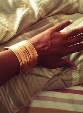 2023 New Simple Twisted Stainless Steel Open Bangles for Men