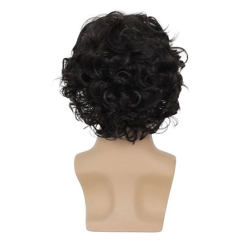 Wig Mens Short Curly Hair Fluffy Denim Style Mens Hair Hig