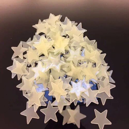 100pcs/bag Glow In The Dark Toys Luminous Star ers for House