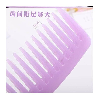 Large curly hair comb wide tooth comb big tooth comb 齿梳