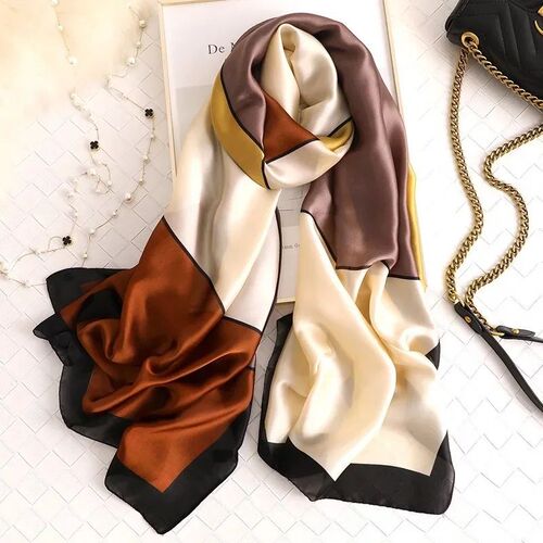 180*90cm Luxury Brand Women Scarf Summer Silk Shawl Lady Wra