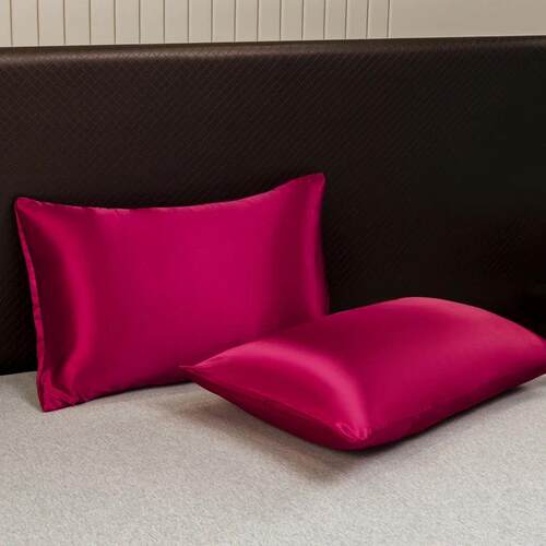 Solid Satin Bedding Set Including Duvet Covers, Bed Sheets,