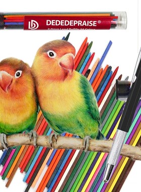 DEDEDEPRAISE Sketch 2.0MM Press Mechanical Pencil & 36colors