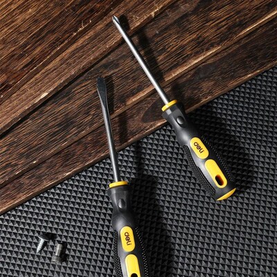 2pcs Magnetic Screwdriver Flat Head Cross Screwdriver Househ