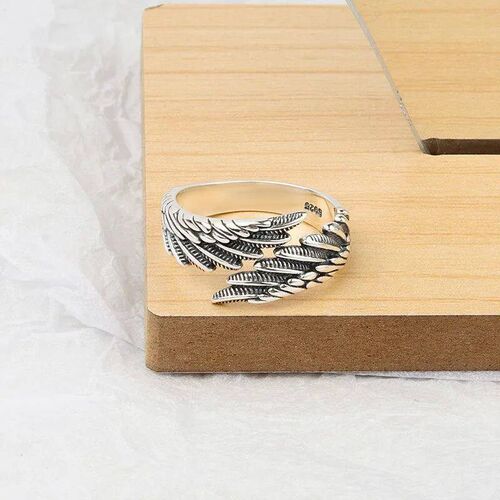 Sole Memory Vintage Thai Silver Feather Wings Silver Color F
