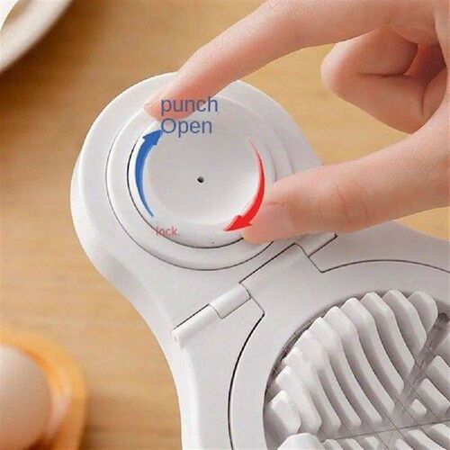 Multifunctional 3-in-1 Egg Slicer Manual ABS Slicer Fancy