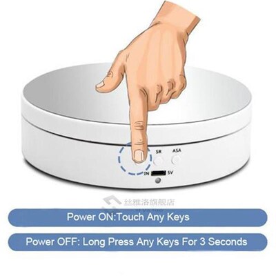 4kg 3 Speeds Electric Rotating Display Stand Turntable Jewel