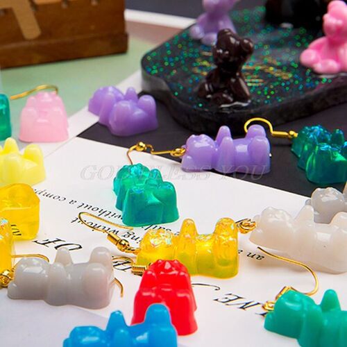 Cute Bear Sugar Silicone Mould Crystal Resin Epoxy Molds Jew