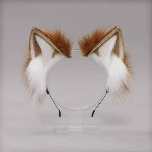 Cute Cat Ears Headband Plush Animal Hair Band Halloween Part