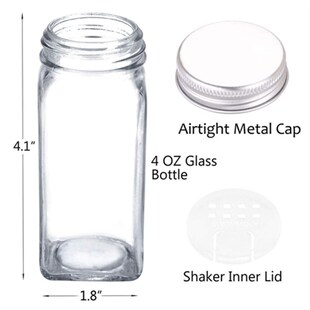 Seasoning Spice Bottles Jars Glass Rack Organizer