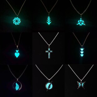 Glow The for Dark Men Necklace Steel Neckl Punk Stainless