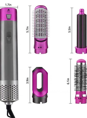5IN1Wet/dry use curling iron Styling Hair Dryer Hot air comb