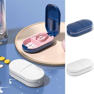 Box Cutter Pill Splitter Drug Tablet Portable 1PC
