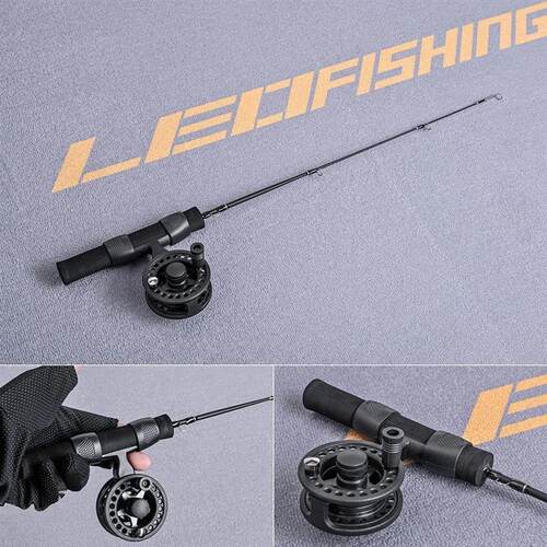 51/60/80/100CM Winter Shrimp Ice Fishing Rod Portable Winter