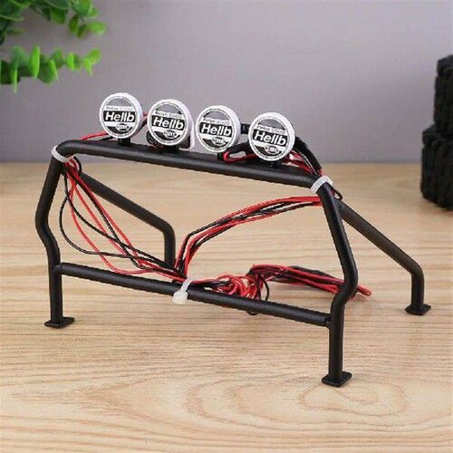 Metal Roll Cage Bucket with 6 LED Lights Remote Car