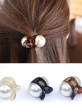 Mini Pearl Hair Clips Claw Cute Hair Clips Acrylic Colored H