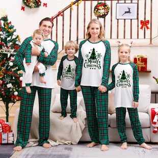 set clothing Christmas family and Pet Couples pajamas Xmas