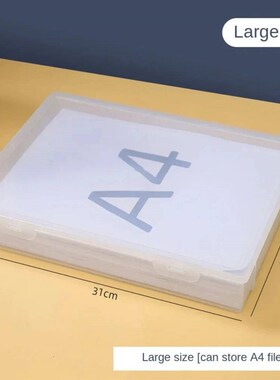 Plastic Document Organizer Organized Clear Square Shape Stor