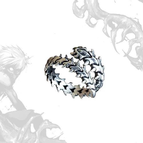 Vintage Gothic Keel Spine Rings For Women Men Antique Silver
